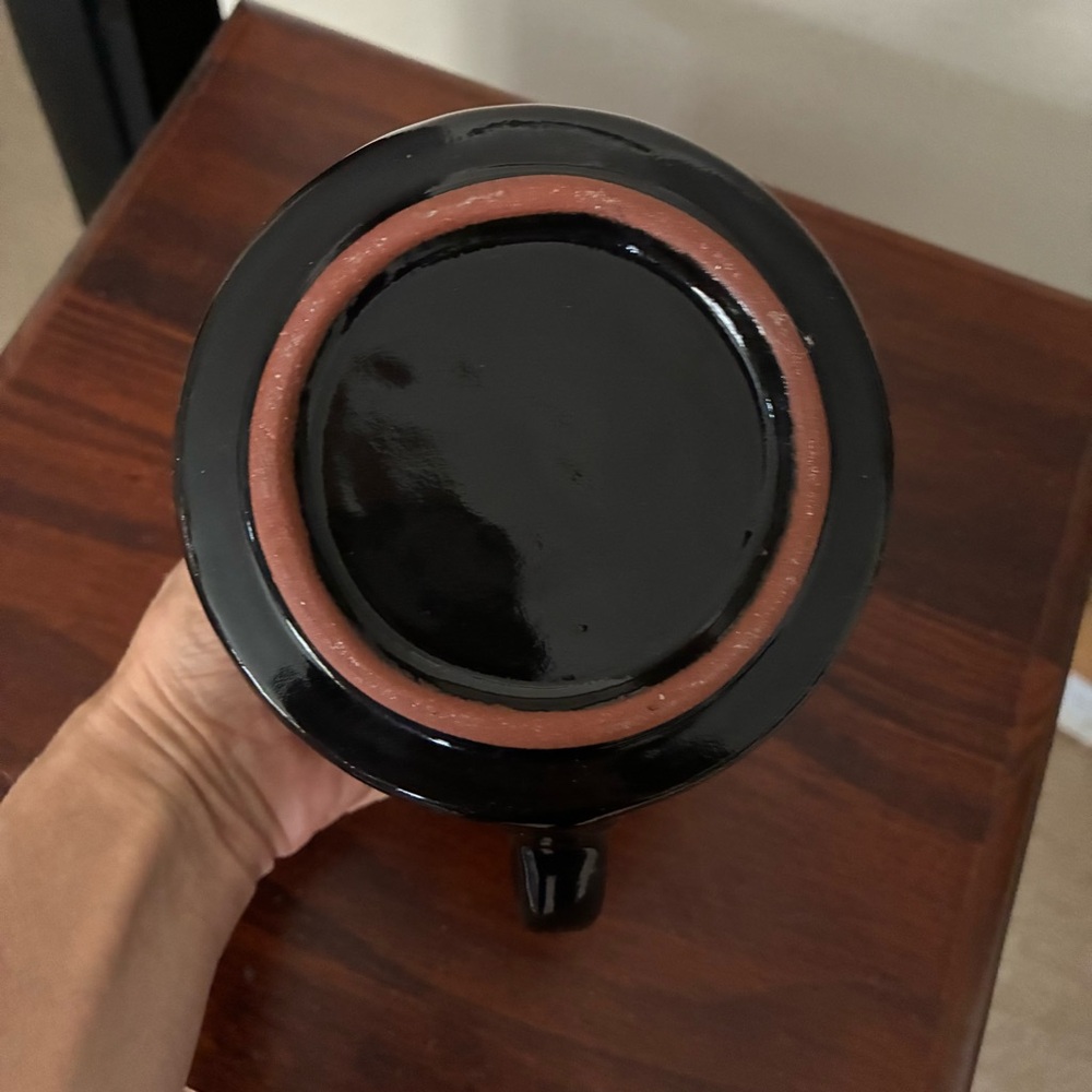 Elegant Blue/Black Ceramic Teapot - Picture 5 of 5